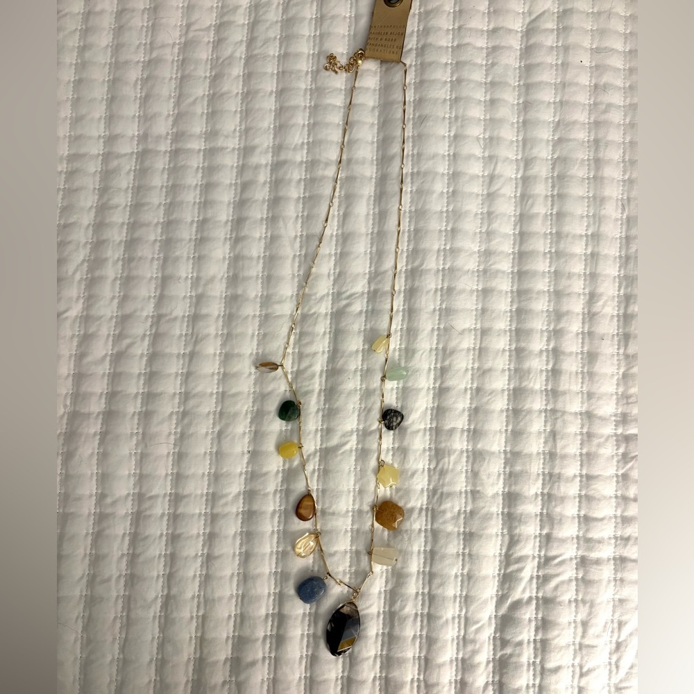 Anthropologie Claudia Gemstone Necklace - Women Jewelry